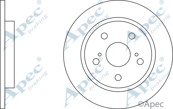 APEC BRAKING Тормозной диск DSK2545